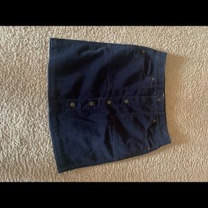 Corduroy mini skirt